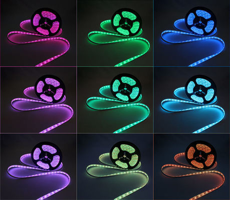 Дом ПРИЛОЖЕНИЯ музыки Ip65 привел люксы Rgb светлой прокладки гибкие водоустойчивые 5050 наборов