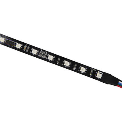 СИД DMX 8 пикселов беспроводное освещая Addressable прокладку 5050 Rgb водоустойчивую черную
