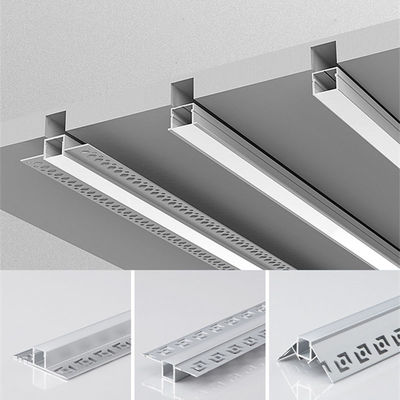 Врезанный 24VCeiling профиль приведенный торцевого освещения SMD белый алюминиевый для кухни фойе