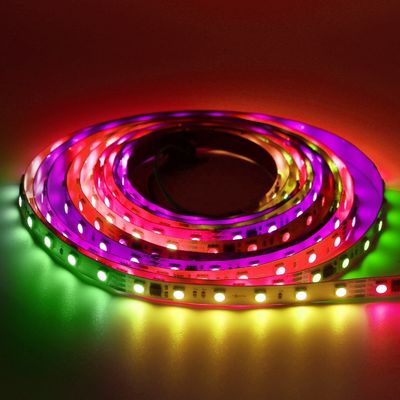 Addressable прокладка 24v приведенная прокладки 60leds/M RGBIC 5050 SMD приведенная цифров светлая Addressable