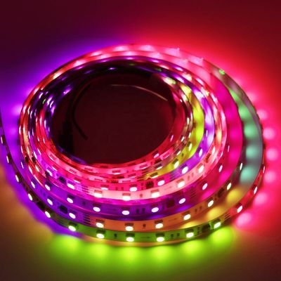 Addressable прокладка 24v приведенная прокладки 60leds/M RGBIC 5050 SMD приведенная цифров светлая Addressable