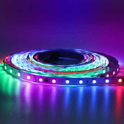 Addressable прокладка 24v приведенная прокладки 60leds/M RGBIC 5050 SMD приведенная цифров светлая Addressable