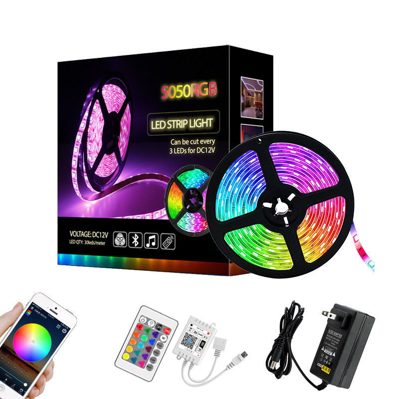 Музыка светлое IP65 СИД ленты набора RGB 5050 светлая умная делает украшение водостойким 5M домашнее