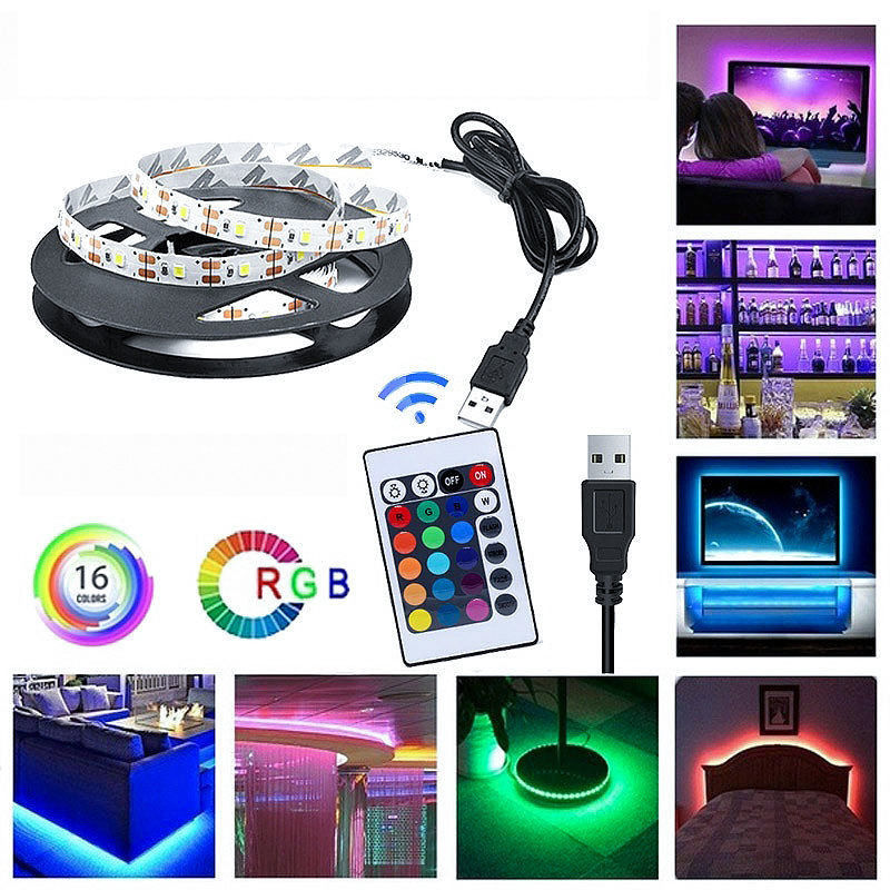 Свет музыки СИД RGB 5V водоустойчивый умный привел ТВ для того чтобы осветить изменение контржурным светом цвета USB 5050