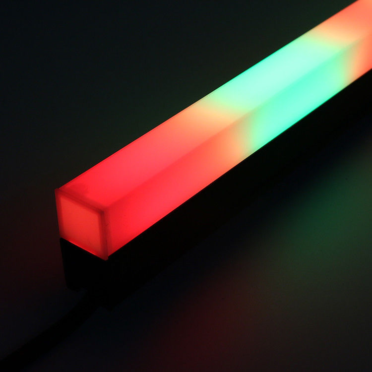След приведенный трубки пиксела DMX RGB DC24V 96leds линейный светлый алюминиевый для освещать проекты