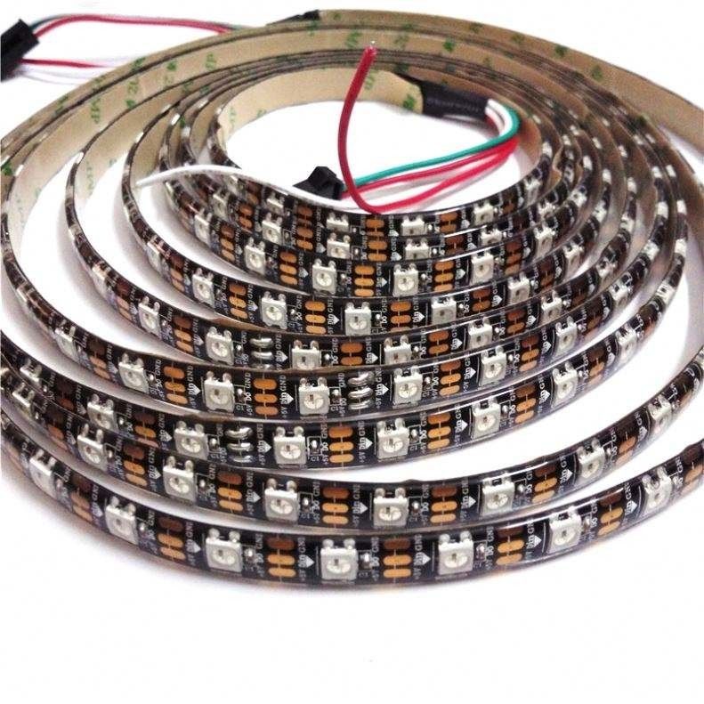 Водоустойчивые пиксел WS2812 цифров 12v Addressable RGB прокладки света настроения СИД Dmx 5050 умный